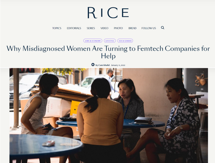 RICE Media: Why Misdiagnosed Women Are Turning to Femtech Companies for Help