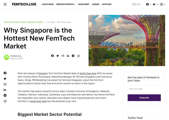 Why Singapore is the Hottest New FemTech Market