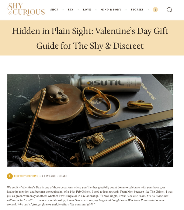 Hidden in Plain Sight: Valentine’s Day Gift Guide for The Shy & Discreet